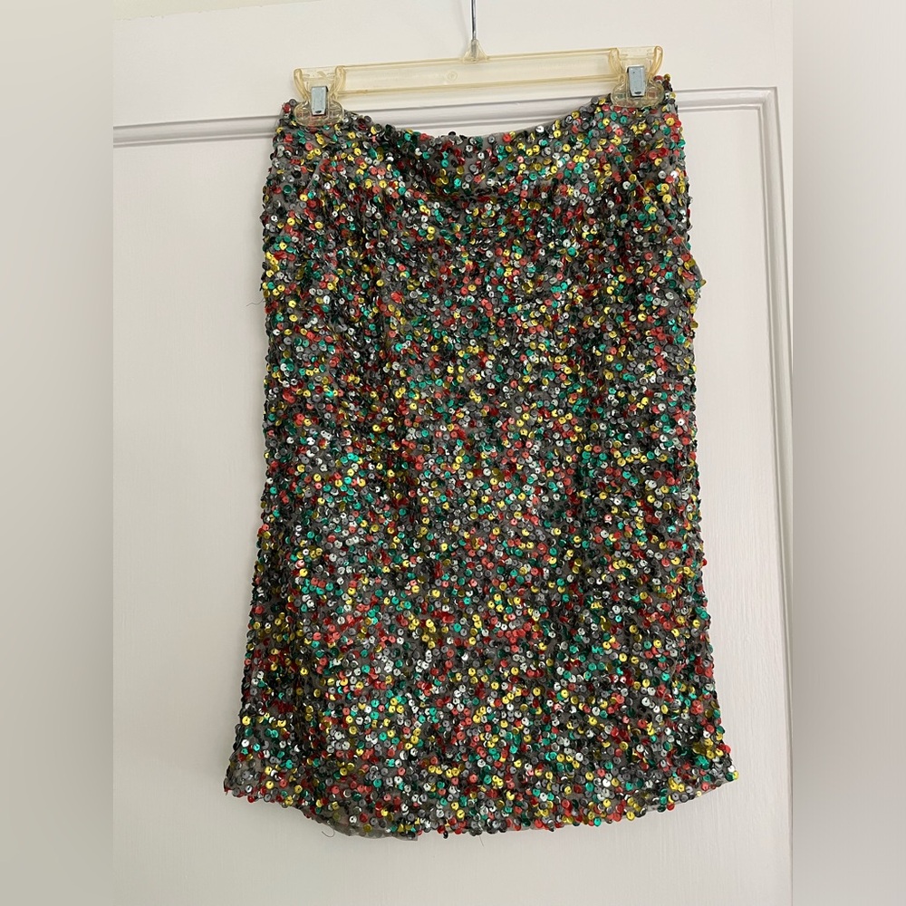 Anthropologie Sequined Skirt